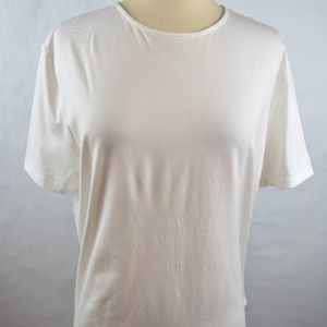 St John Sport Womens Blouse Size L Cotton Jersey